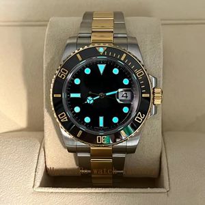 Keramisk bezel herrklocka 40MM Automatisk 3235 urverksklocka Luminous Sapphire Vattentät Sport Självvindande Mode 116610 Armbandsur Originalbox