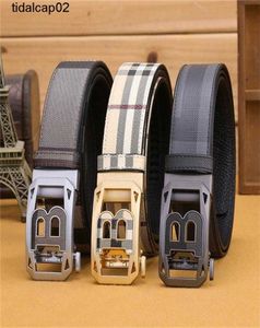 Designerbälten Paris Belts Burbrery LVRV Märke Mens Läderbälte Koreansk version Fashionabla Cowhide Belt Automatic Babao Bbutton B5944277