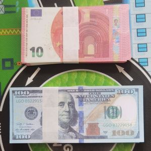 Best 3A Novelty Games 100PCS Set Fun Euro Banknotes 10 20 50 100 Banknote Bills Xmas Year Party Gift Souvenirs 23040625VCFY0C