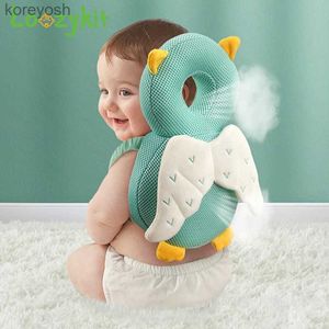 Pillows 1-3T Toddler Baby Head Protector Safety Pad Cushion Back Prevent Injured Angel Cartoon Security Pillows Protective HeadgearL231116