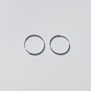 Hoop Earrings 925 Sterling Silver Classic Fashion Large Small Circle Round Men Women Boys Girls Ear Jewelry 7 Sizes