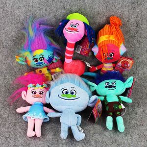 Nyaste 25 cm troll plysch leksaker vallmo gren fyllda tecknade dockor troll