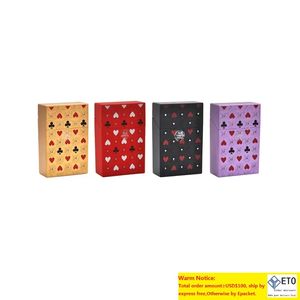 Poker Style Plastic Cigarette Case Cover Regular Cigarettes Case Holder Hard Plastic Tobacco Box Smoking Accessories