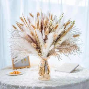 Decorative Flowers Natural Plant Dried Pampas Grass Bouquet Boho Reed Flower Wedding Scene Po Shoot Ornaments Thanksgiving Home Decoration