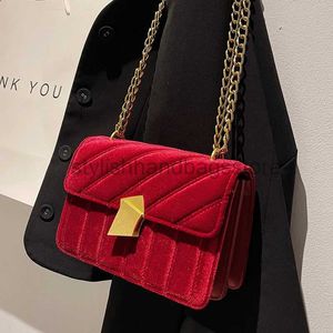 Torby na ramię torebki vintage Velvet Crossbody dla kobiet zima luksusowa modna modna torba na torebki kwadratowe podkładki najemne