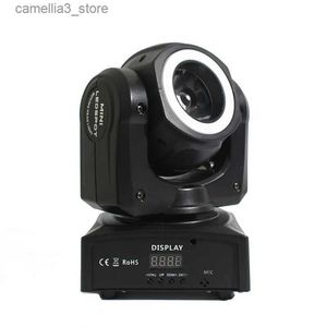 Moving Head Lights High Quality 60W Full Color LED Moving Head Beam Light med 5050 3 I 1 Aperture Halo Stage Lighting Wedding Bar DJ Equipment Q231107