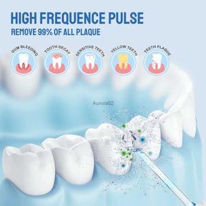 ORAL IRRIGERATOR PORTABLE ORAL IRRIGARATOR LCAGEBLEABLE VATTEN FLOSSER DENTAL WATER JET 300ML 5 Lägen Vattentäta trådlösa tänder Cleaner 5 Nozles YQ231107