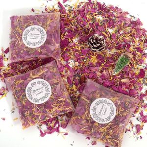 Украшение вечеринки 1-100 мешков Свадебные розы сушеные лепестки цветов лепестки конфетти натуральный биоразлагаемый и