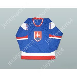 Custom PETER BUDAJ SLOVAKIA HOCKEY JERSEY Top Stitched S-M-L-XL-XXL-3XL-4XL-5XL-6XL