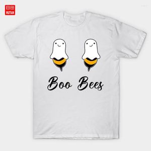 Camisetas masculinas Boo Bee Ghost Halloween Fantas
