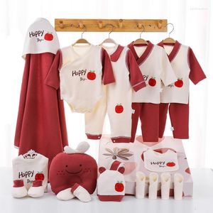 Clothing Sets 20 Pcs/set Girls Clothes Jumpsuit Baby Boys Tops Pants Suits 0-3 Months Without Box Red Blue