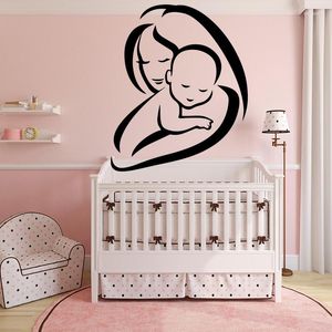 Naklejki ścienne Cocoply Mom and Baby Decor Matnal Love Decorathe Dekoracja pokoju dziecięcego samoprzylepna wodoodporna naklejka sztuki