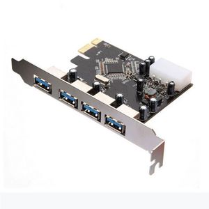 Freeshipping PROMOTION! USB 30 PCI Express Card adapter connector PCI E Card 4 Ports PC Computer Mlhfx