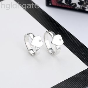 Wedding rings delicate unisex designer engagement ring plated silver heart shape luxury birthday present jewlery rings for women engagement extravagant ZB014 F23