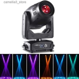 Moving Head Lights Stage Moving Head Light 200W Efeito de feixe 8 Gobos 8 cores Spotlight DMX512 DJ Disco Party Wedding Dance Beam Moving Head Light Q231107