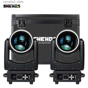 Hareketli Kafa Işıkları Shehds 300W Işın Hareketli Kafa Işığı LED Işık Uçuş Kılıfı DMX 512 Kontrol aşaması Etkisi Gece Kulübü Partisi DJ Disco Q231107