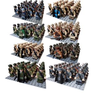 Model Kits New 21pcs/lot WW2 Military Building Blocks General And Soldier Array Soviet US UK China Figures Accessories Toys Christmas Gift P230407