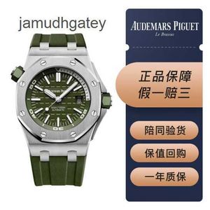 AP Swiss Luxury Wrist Watches Royal Oak Offshore Series 15710st Qiaoshan Samma Olive Green Men's Fashion Leisure Business Sports Mechanical Diving Watch Du82