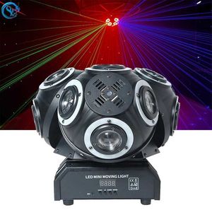 Moving Head Lights New 12x12W Rgbw 4 In 1 DMX512 Three Heads Football Led Moving Light For Stage Disco Bar Christmas Recommended Q231107