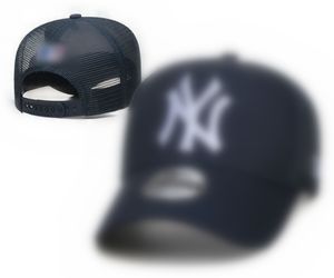 Modedesign brev new york män hattar baseball cap boll mössor för man kvinna justerbar hink hatt mössor kupol toppkvalitet n-10