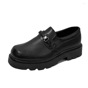 Kleid Schuhe Männer Penny Loafers Leder Elegant Hochzeit Party Casual Schwarz Für