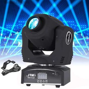 Moving Head Lights Moving Head Spot Light 60W Beam Effect 7 Gobos 7 Färger Spotlight med DMX512 Sound Activated Control för DJ Disco Party Wedding Q231107