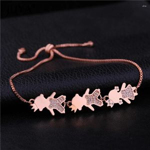 Link pulseiras 2023 verão artesanal diy coroa meninas e meninos filha filho crianças encantos kawaii pulseira jóias para mamãe mulher