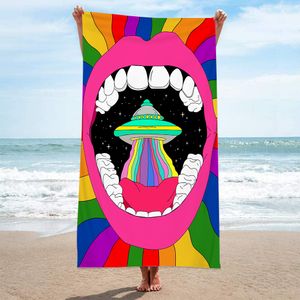 Оптовая индивидуальная пляжная полотенец скелет творческий принт летний пляжный шаль