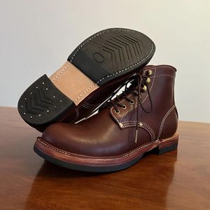 Boots TD420 RockCanRoll Size 35-50 Super Quality Genuine Italian Cow Leather Handmade Durable Goodyear Welted American Work