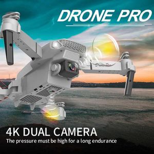 Drohnen Drohnen mit Kamera HD 4k UAV Luftaufnahmen Dual Kamera Klappflugzeug Fernbedienung Feste Höhe Quadcopter Spielzeug