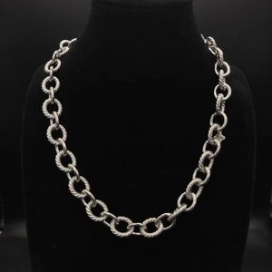 DY NECKLACE DESIGNER FÖR MÄN HIP HOT SMEWELLER Silver Halsband Retro Vintage Rostfritt stål smycken Guldkedja man födelsedagsfest julklapp gratis frakt