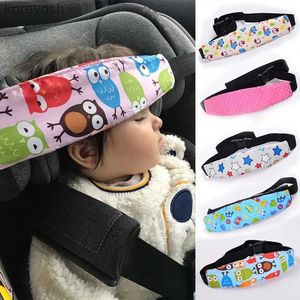 Pillows Baby Car Seat Head Support Belt Adjustable Infant Head Fixed Sleeping Pillow Head Protector Sleep Positioner Baby Saftey PillowsL231107