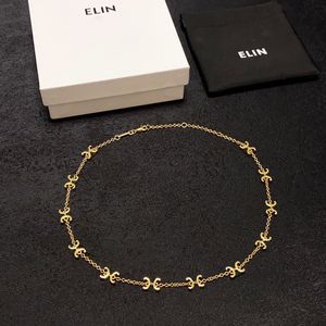 Designer halsband designer smycken halsband rostfritt stål mode klavikular kedja hänge halsband för bröllopspresent