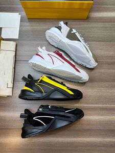 Famous Brand Flow Men Wide Sneakers Shoes Comfort Casual Men's Sports Zipper Rubber Sole Mesh Lightweight Skateboard Runner Sole Tech Fabrics Trainer 38-46With Box