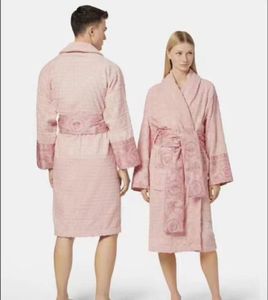 Luxus-Marken-Bademantel, klassischer Herren-Baumwoll-Bademantel, Herren- und Damen-Marken-Nachtwäsche, Kimono, warme Bademäntel, Heimkleidung, Unisex-Bademäntel, 8, Größe L6