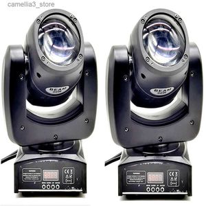 Moving Head Lights 2pz 90W Mini Movind Headlight RGBW 4 in 1 Super Bright DJ Spotlight Dmx Control Disco Dj LED Moving head Lights Q231107