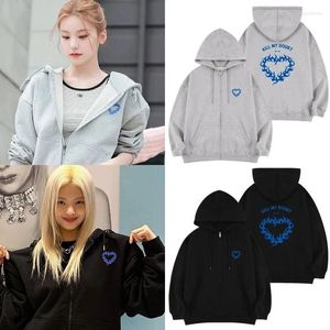 Kobiety z kapturem Kpop Mężczyźni/kobiety z kapturem z kapturem z kapturem z kapturem Lose swobodne bluzy para styl unisex streetwear