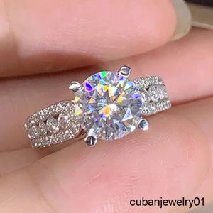 CAOSHI Wholesale Silver Color Zircon Rings Round Brilliant Cut Fashion Women Jewelry Wedding Engagement Ring
