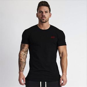 Męskie koszule T Summer Sports krótkie rękaw Szybki suchy logo T-shirt American Personality Printing Running Fitness Ubrania