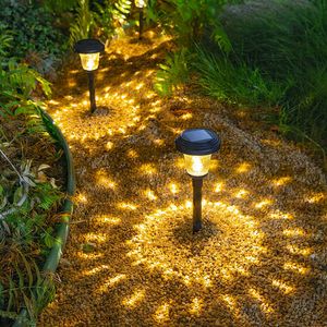 Газонные лампы садовые светильники Солнечные светодиодные светильники на открытом воздухе RGB с изменением солнечной дорожки газонная лампа для садового декора газон