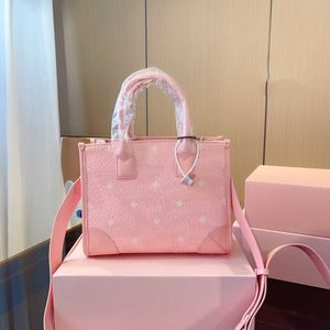 designer tygväska totes väskor kvinnor lyxiga handväskor designers handväska kvinnor mode klassisk bokstav färg rosa