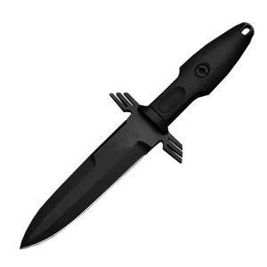 Faca tática de sobrevivência de alta qualidade N690 Black Titanium Coating Spear Point Blade Facas de lâmina fixa ao ar livre com Kydex