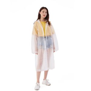 Raincoats Unisex Thickened Waterproof Rain Coat Women Men Camping Waterproof Rainwear Non-Disposable Eva Poncho 5 colors