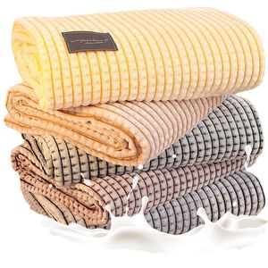 Cobertor super macio de flanela premium, cama de flanela sedosa, lençol de leite, cochilo para escritório, toalha única, cobertor de ar condicionado