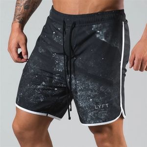 Herren-Shorts zum Laufen, Fitness, Sport, Sterndruck, Lässig, Sommer, schnell trocknend, enge Taille, Übung, Training 230407