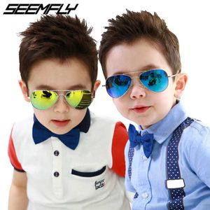 Sunglasses Seemfly Retro Kids Sunglasses UV400 Brand Designer 2020 Children Sun Glasses Luxury Shades Baby Boys Girls Eyewear Gafas De Sol P230406