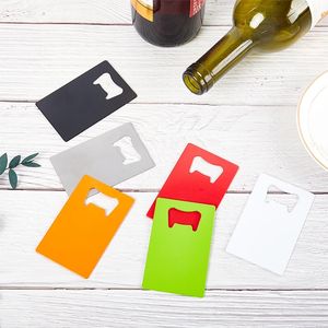 Edelstahl-Öffner in Brieftaschengröße, 4 Farben, Kreditkarten-Bierflaschenöffner, Visitenkarten-Flaschenöffner