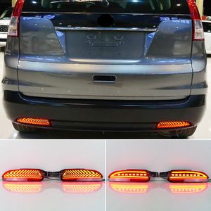 För Honda CRV 2012 2013 2014 LED -bakre stötfångare Turn Signljus LED -svansbroms Kör lätt dimlampa