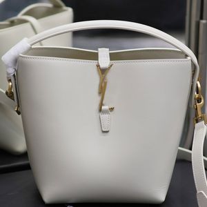 YSLSSSBAG YSLA Wysokość najwyższej jakości torba damska moda kubełka błyszcząca farba torby pod pachami jakość prawdziwej skórzanej cielęcy z przenośnymi luksusowe torebki dojeżdżające do pracy