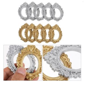 Frames 10 Pcs Po Frame Resin Mini Table Pictures Home Ornaments Retro Style DIY Jewelry Making Material